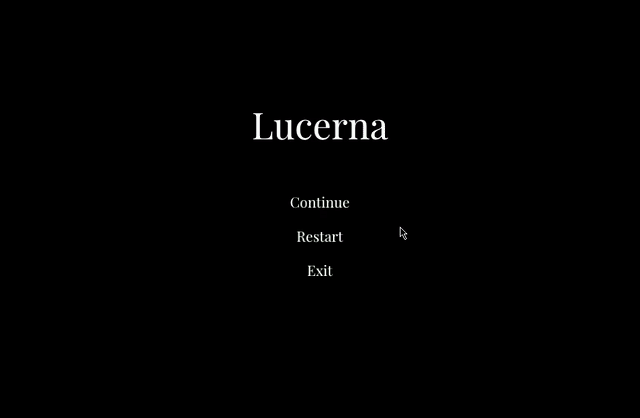 a gif showing the first room of Lucerna
